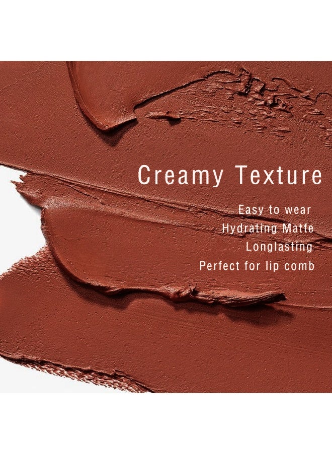 Beckisue Semi Matte Lipstick Creamy Natural Nude Lipstick Moisturizing and Smooth Lip  for All Skin (Color 301) - Image 3